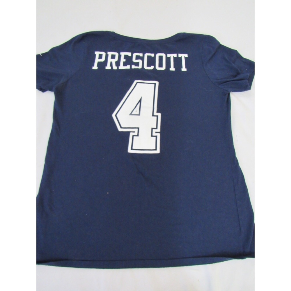 NFL Dallas Cowboys Dak Prescott Women's Short Sleeve Crew-Neck T-Shirt Size M
